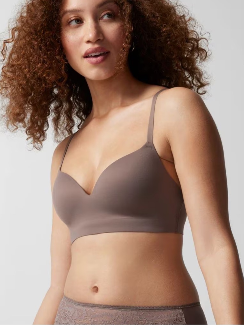Soma Enbliss Wireless Bra Size 34DD in Mochacchino